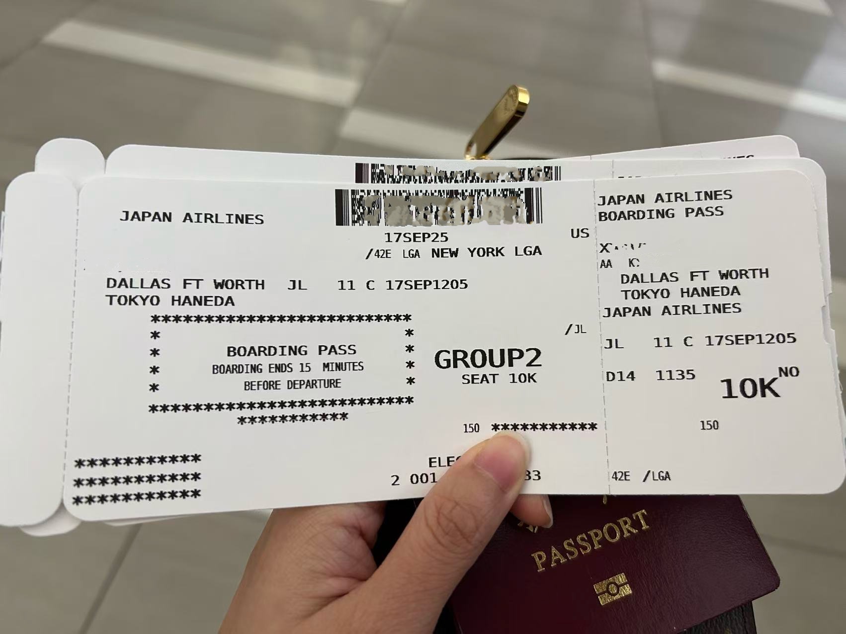 AA登机牌谁设计的？根本看不懂。。。 - 旅行- 美卡论坛